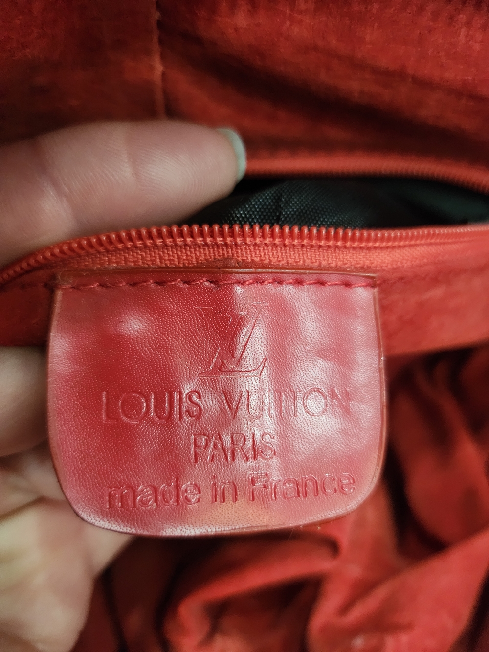Louis Vuitton Red Epi Leather Alma PM Handbag - Picture 5 of 11